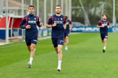 Entrenamiento del Osasuna del martes 27 de octubre