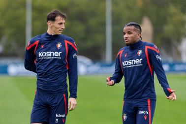 Entrenamiento del Osasuna del martes 27 de octubre