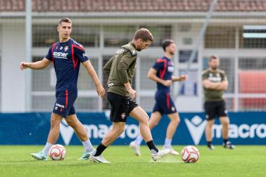 Entrenamiento del Osasuna del martes 27 de octubre
