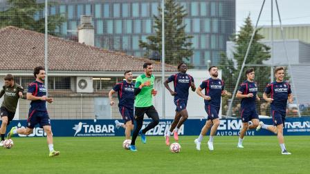Entrenamiento del Osasuna del martes 27 de octubre