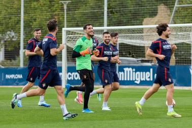 Entrenamiento del Osasuna del martes 27 de octubre