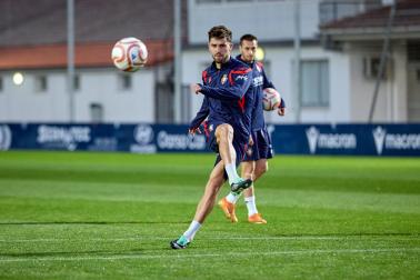 Entrenamiento de Osasuna en Tajonar del 28 de octubre