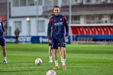 Entrenamiento de Osasuna en Tajonar del 28 de octubre