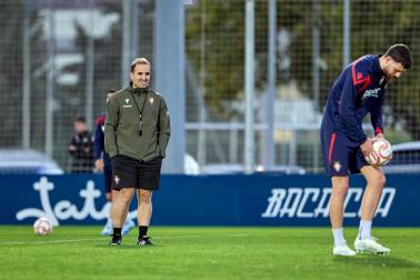 Entrenamiento de Osasuna en Tajonar del 28 de octubre