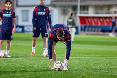 Entrenamiento de Osasuna en Tajonar del 28 de octubre