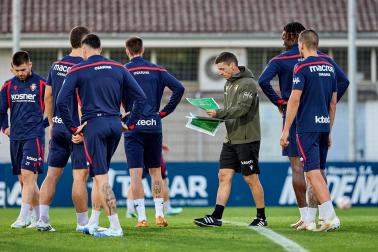 Entrenamiento de Osasuna en Tajonar del 28 de octubre