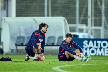 Entrenamiento de Osasuna en Tajonar del 28 de octubre