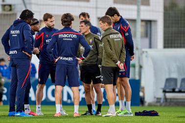 Entrenamiento de Osasuna en Tajonar del 28 de octubre