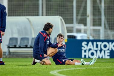 Entrenamiento de Osasuna en Tajonar del 28 de octubre