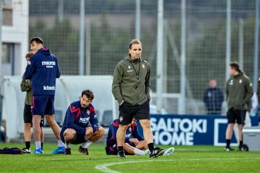 Entrenamiento de Osasuna en Tajonar del 28 de octubre