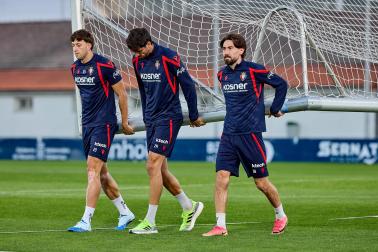 Entrenamiento de Osasuna en Tajonar del 28 de octubre