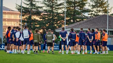 Entrenamiento de Osasuna en Tajonar del 28 de octubre