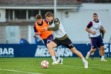 Entrenamiento de Osasuna en Tajonar del 28 de octubre