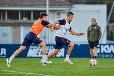 Entrenamiento de Osasuna en Tajonar del 28 de octubre