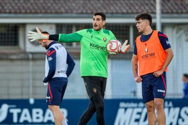Entrenamiento de Osasuna en Tajonar del 28 de octubre
