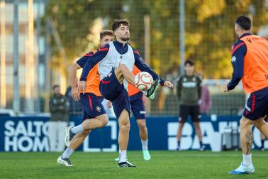 Entrenamiento de Osasuna en Tajonar del 28 de octubre