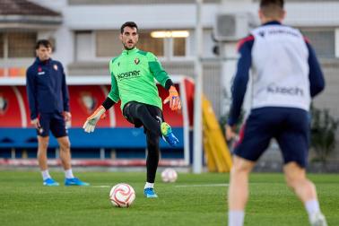 Entrenamiento de Osasuna en Tajonar del 28 de octubre