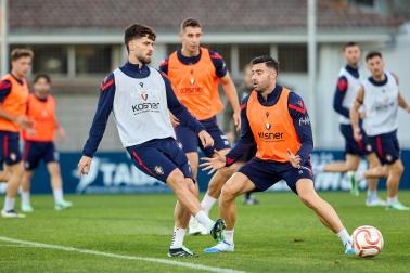 Entrenamiento de Osasuna en Tajonar del 28 de octubre
