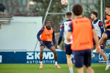 Entrenamiento de Osasuna en Tajonar del 28 de octubre