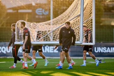 Entrenamiento de Osasuna en Tajonar del 28 de octubre
