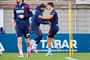 Entrenamiento de Osasuna en Tajonar del 28 de octubre