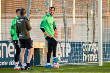 Entrenamiento de Osasuna en Tajonar del 28 de octubre