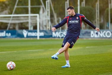 Entrenamiento de Osasuna en Tajonar del 28 de octubre