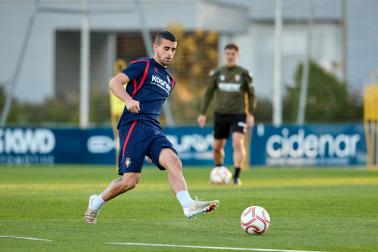 Entrenamiento de Osasuna en Tajonar del 28 de octubre