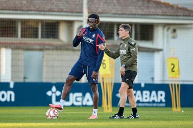 Entrenamiento de Osasuna en Tajonar del 28 de octubre