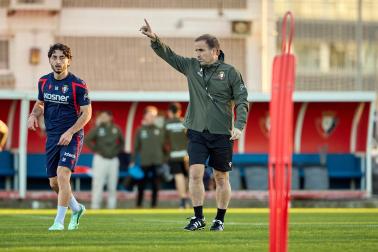 Entrenamiento de Osasuna en Tajonar del 28 de octubre
