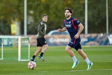 Entrenamiento de Osasuna en Tajonar del 28 de octubre