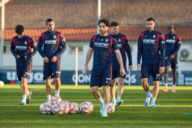 Entrenamiento de Osasuna en Tajonar del 28 de octubre