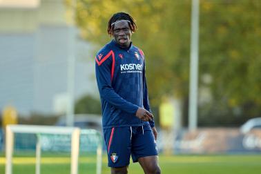 Entrenamiento de Osasuna en Tajonar del 28 de octubre
