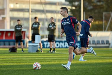 Entrenamiento de Osasuna en Tajonar del 28 de octubre