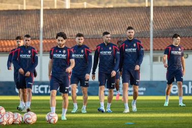Entrenamiento de Osasuna en Tajonar del 28 de octubre