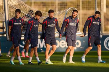 Entrenamiento de Osasuna en Tajonar del 28 de octubre