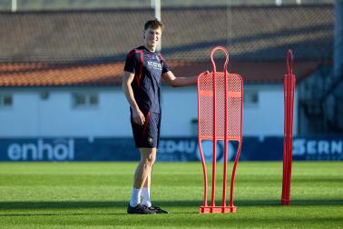Entrenamiento de Osasuna en Tajonar del 28 de octubre