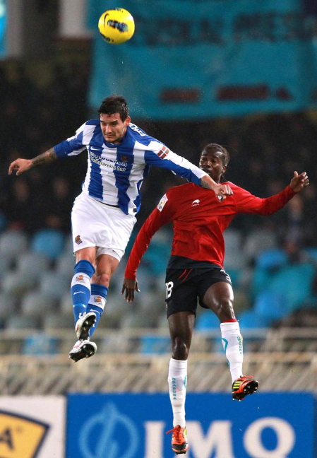 Imagen del partido de la 18ª jornada de Liga entre Real Sociedad y Osasuna