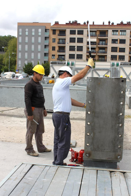 Hoy se ha iniciado la construccion e la gran noria