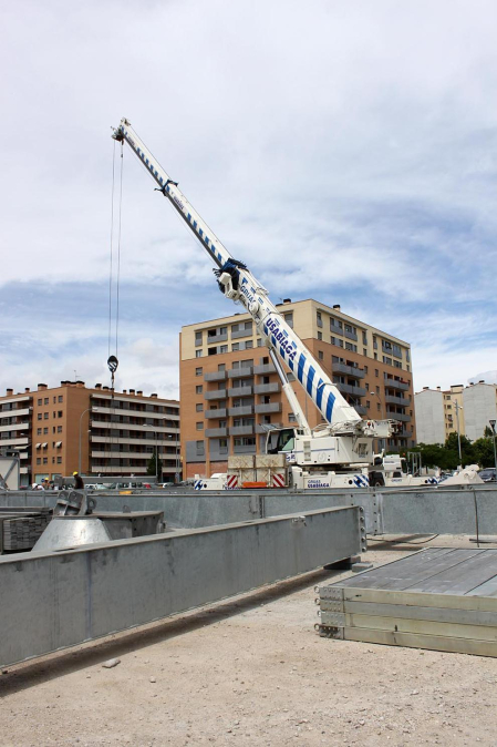 Hoy se ha iniciado la construccion e la gran noria