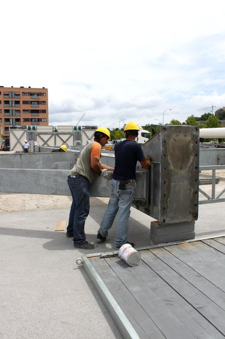 Hoy se ha iniciado la construccion e la gran noria