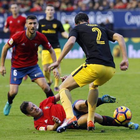 Imágenes del partido disputado en El Sadar entre Osasuna y Atlético de Madrid