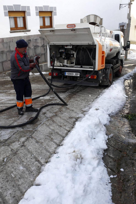 Las localidades navarras alcanzaron los 11 grados bajo cero el pasado jueves.