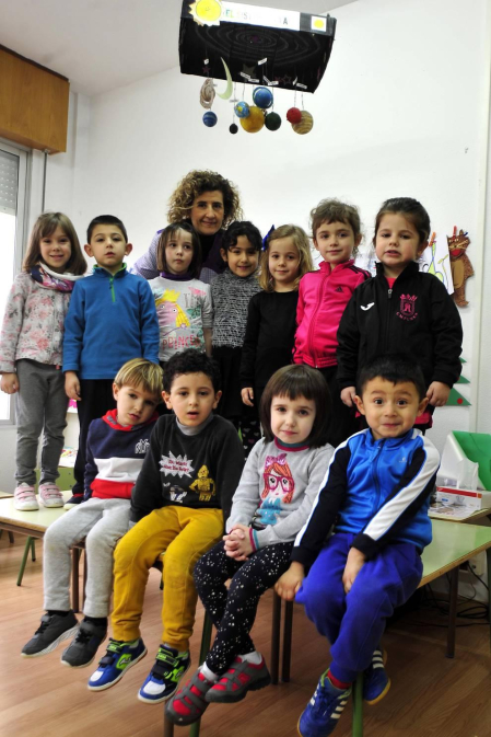 Escolares del colegio de Funes.
