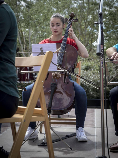 Barañáin se viste con sonidos en el Día de las escuelas de música de Navarra