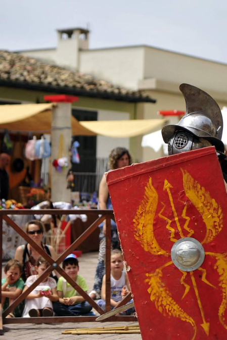 Mendigorría acogió la XVI edición del Festival Romano con el que se pretende impulsar el yacimiento mejor conservado de Navarra