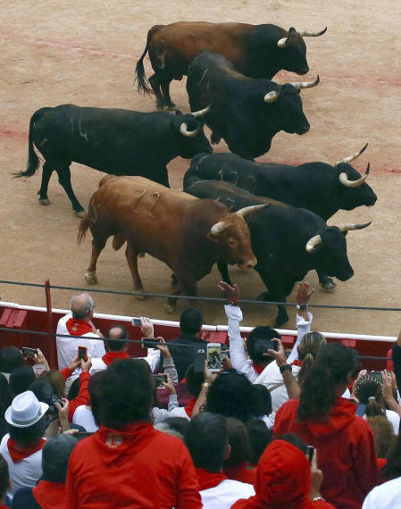 Imágenes del séptimo encierro de San Fermín 2017