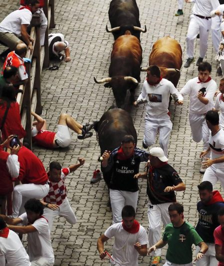 Imágenes del séptimo encierro de San Fermín 2017