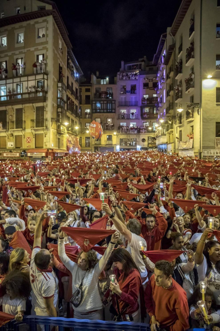 Imágenes del Pobre de mí de San Fermín 2017
