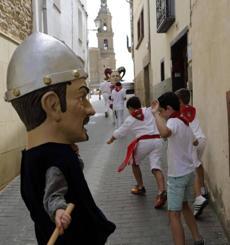 Imágenes del Día grande las fiestas de Larraga.